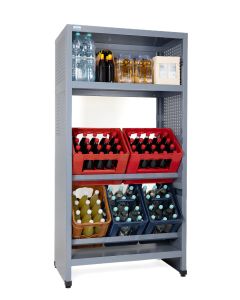 Estantería para cajas de bebidas Küpper modelo 89400, Anch.91cm Alt. 204 cm